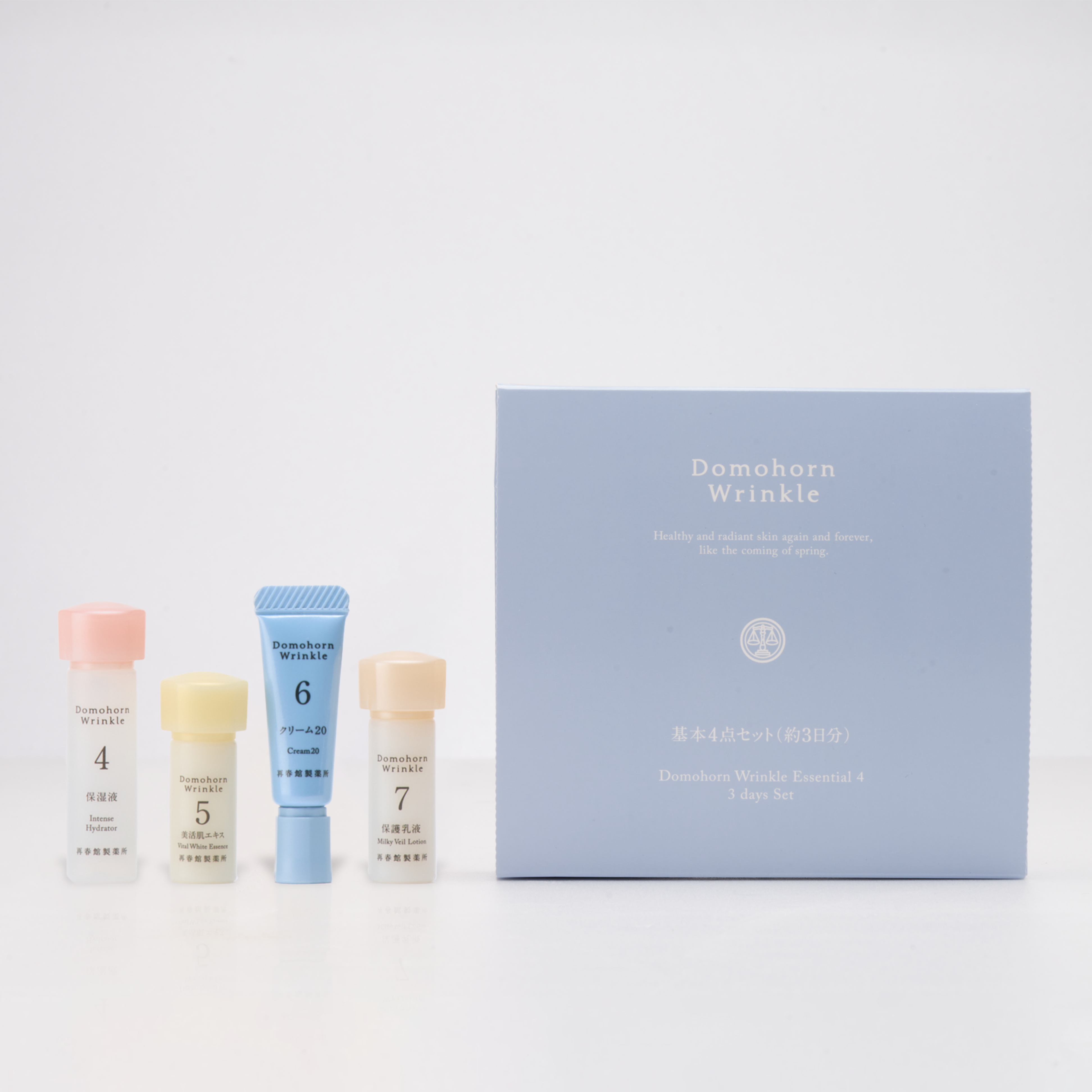 Domohorn Wrinkle 乳液・保湿液セット 100ml 基本4点 (特典付) – Domohorn Wrinkle Global